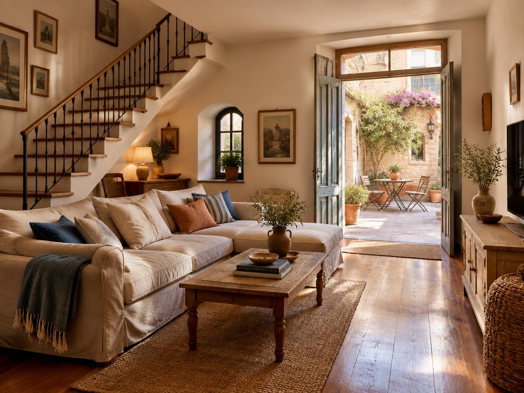 Typical town house room in Barcelona